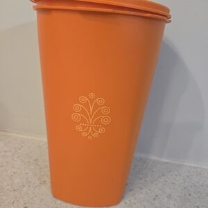 Tupperware Orange Food Storage Container